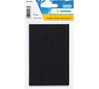 HERMA 15476 - Deslizador de fieltro (75 x 115 mm, fieltro, rectangular), autoadhesivo, sin dejar residuos, para cortar muebles, parquet, laminado y sillas, color negro