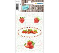 HERMA 15529 Etiquetas autoadhesivas para mermeladas, 12 unidades, 76 x 35 mm, pegatinas para escribir en casa, para Navidad, tarros de especias, tarros de mermelada, botellas