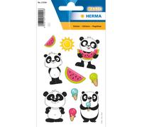 Herma 15594 pegatinas de panda, tamaño pequeño, grande, 10 unidades,
