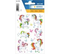 Herma Pegatinas para niños Unicornio 15708 - 51 pegatinas papel mate autoadhesivas multicolor