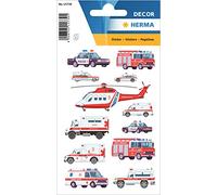 Herma: Paquete de pegatinas de vehículos de emergencia