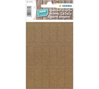 HERMA 15752 Etiquetas multiusos, 4 hojas, 12 x 34 mm, 18 unidades por hoja, 72 pegatinas, etiquetas para el hogar para escribir, mate, en blanco, etiquetas adhesivas de papel Silphie, marrón natural