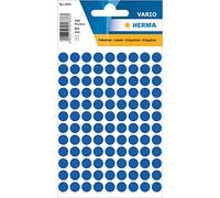 HERMA 1833 Pegatinas de puntos adhesivos azules, 540 unidades, diámetro de 8 mm, 108 por hoja, autoadhesivas, puntos de marcado para calendarios, planificadores, manualidades, mate, papel en blanco,