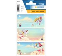 HERMA 1891 Etiquetas de Libro para Etiquetar Danza de Hadas (76 x 35 mm, 9 Pegatinas con Nombre, Papel, Purpurina), Autoadhesivas Permanentes, Etiquetas Escolares Adhesivas para Libros, Cuadernos,