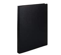 HERMA 19160 Archivador de anillas translúcido en negro, A4, lomo de 25 mm, archivador delgado de 2 anillas de plástico