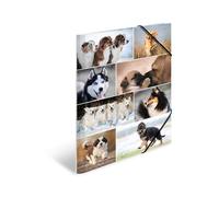 HERMA 19218 Carpeta de dibujo Animales con motivo de Canino, A3, cartón resistente, con impresión interior, carpeta de 1 palmo