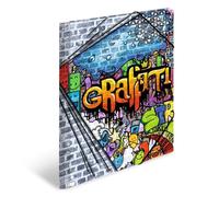 HERMA 19237 Carpeta de dibujo Artline con motivo Grafiti, A4, plástico resistente, con impresión interior, carpeta de 1 palmo
