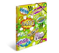 HERMA 19375 Carpeta de dibujo Artline con motivo Cómics, A4, plástico resistente, con impresión interior, carpeta de 1 palmo