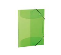 HERMA 19520 Carpeta de dibujo Translúcido en Verde claro, A3, plástico resistente, con 3 solapas interiores, carpeta de 1 palmo