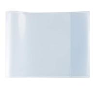 HERMA 19630 Cuarto horizontal transparente, 10 unidades, fundas de polipropileno resistente, lavable y extragrueso, juego de protectores transparentes para cuadernos escolares