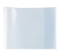 HERMA 19630 Cuarto horizontal transparente transparente fundas de polipropileno resistente, lavable y extragrueso, juego de protectores transparentes para cuadernos escolares