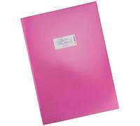 HERMA 19749 - Sobre de cartón DIN A4, con espacio para escribir, de papel estable y extrafuerte, protector para cuadernos, color rosa
