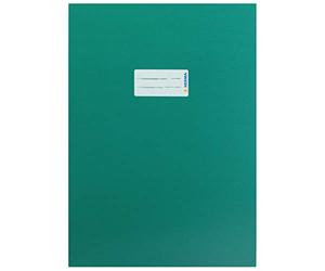 HERMA 19753 - Sobre de cartón DIN A4, con espacio para escribir, de papel estable y extrafuerte, protector para cuadernos, color verde