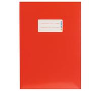 HERMA 19762 - Sobre de cartón DIN A5, con espacio para escribir, de papel estable y extrafuerte, protector para cuadernos, color rojo