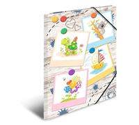 HERMA 19796 Carpeta de dibujo Jardín de infancia con motivo de los Amigos de la caja de arena, A3, cartón resistente, con impresión interior, carpeta de 1 palmo