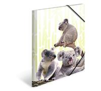 HERMA 19967 Carpeta de dibujo Animales exóticos con motivo de Familia koala, A3, plástico resistente, con impresión interior, carpeta de 1 palmo