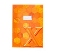 HERMA 20082 - Sobres para cuadernos A4 de cartón naranja, 10 unidades, con campo de rotulación de papel estable y extrafuerte, protector para cuadernos escolares, de colores