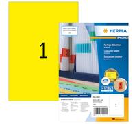 Herma 2244013 - Etiquetas multiuso (100 unidades, 210 x 297 mm), amarillo
