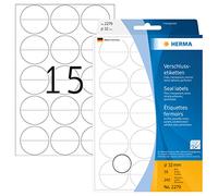Herma 2279 - Etiquetas para precintar (240 unidades, 32 mm), transparente