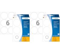 Herma 2280 - Lote de 192 pegatinas redondas (Ø 50 mm), color blanco (Paquete de 2)