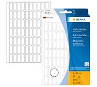 Herma 2320 - Paquete de 2240 etiquetas adhesivas rectangulares (8 x 20 mm, esquinas redondeadas, multiusos), color blanco mate