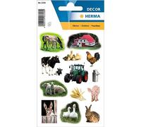 HERMA 3358 - Pegatinas de animales de granja (39 unidades, papel mate), diseño de animales de granja