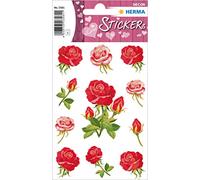 HERMA 3581 Love Love Love Sticker "Roses" Pegatinas autoadhesivas con motivos de amor para San Valentín, bodas, manualidades, scrapbooking o como regalo, 33 pegatinas decorativas
