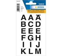 HERMA 4135 Letras adhesivas, 36 unidades, 20 x 20 mm, autoadhesivas, resistentes a la intemperie, grandes, letras de la A a la Z para pegar, transparentes