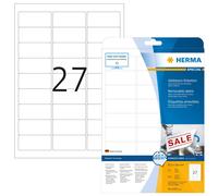 Herma 4347 - Pack de 675 etiquetas, 63.5 x 29.6 mm, color blanco Blanco 63,5x29,