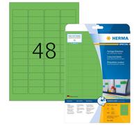 Herma 4369 - Pack de 960 etiquetas, 45.7 x 21.2 mm, color verde verde, 960 unida