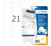 HERMA 4431 - Etiquetas Adhesivas para Dirección (Blanco, Papel, Mate, Alemania, 6,7 cm, 3,8 cm)