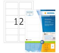 Herma 4666_ A4, 88,9 x 46,6 mm - Pack de 1200 etiquetas de dirección, A4, 88.9 x