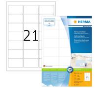 Herma 4677_ A4, 63,5 x 38,1 mm - Pack de 2100 etiquetas de dirección, A4, 63.5 x