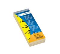 Herma 4891 - Bloc de números autoadhesivos, 28x56 mm, color amarillo