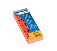 Herma 4892 - Bloc de números autoadhesivos, 28x56 mm, color rojo