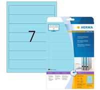 Herma 5093 - Pack de 140 etiquetas, 192 x 38 mm, color azul azul, 140 unidades