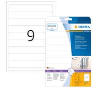 Herma 5122 - Etiquetas para carpetas archivadoras tamaño 30x190mm color blanco -