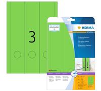 Herma 5139 - Pack de 60 etiquetas, 61 x 297 mm, color verde 20 hojas