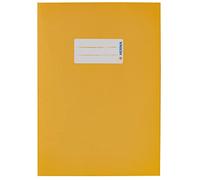 HERMA 5511 Sobres de papel A5 amarillo, 10 unidades, con campo de rotulación de papel extremadamente fuerte y colores ricos, juego de fundas para cuadernos escolares, de colores