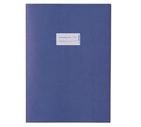 HERMA 5533 - Sobre de papel (DIN A4, con espacio para escribir, papel reciclado resistente y colores intensos, protector para cuadernos, color azul