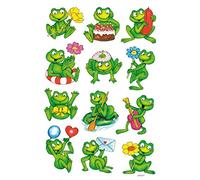 HERMA 5601 Divertidos Animales Pegatinas para Niños, Ranas (36 Pegatinas, Papel Mate) Autoadhesivas, Diseño Permanente, Etiquetas para Niñas y Niños, Coloridas