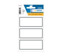 Herma Etiquetas adhesivas Vario Heftschilder 76 x 35 blanco con borde negro