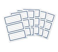 HERMA 5798 - Letreros para libro y asa, borde azul, 18 etiquetas