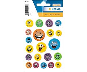 HERMA 6153 - Lote de 21 pegatinas de plástico con relieve para niños y niñas