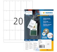 HERMA 6871 - Juego de 14 etiquetas (DIN A4, 42 x 70 mm, 1.400 hojas, papel/lámina/papel de composición), perforado, imprimible, no adhesivo, 28.000 etiquetas de productos, color blanco