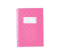 HERMA 7431 - Sobre DIN A5 rafia con etiqueta y estructura de rafia, fabricado en lámina de polipropileno resistente y lavable, protector para cuadernos, color rosa