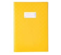 HERMA 7441 - Fundas para cuadernos DIN A4, rafia, fundas para libros con etiqueta y estructura de rafia, hechas de película de polipropileno duradera y fácil de limpiar, juego de 25 protectores de