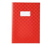 HERMA 7442 - Fundas para cuadernos A4, color rojo rafia, 25 unidades, con etiqueta y estructura de rafia, de polipropileno duradero y fácil de limpiar, juego de fundas para cuadernos escolares, color