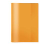HERMA 7484 Sobres A5 transparente naranja, 25 unidades, fundas de polipropileno resistente y fácil de limpiar, juego de fundas transparentes para cuadernos escolares, de colores