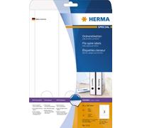 HERMA 75pieza(s) etiqueta autoadhesiva Color blanco 75pieza(s) etiqueta autoadhesiva
